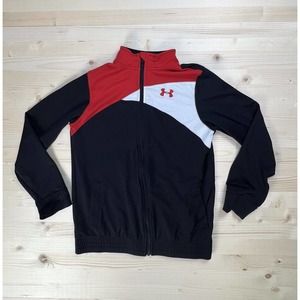 Under Armour Boys Black AllSeasonGear Full Zip Track Jacket YLG 1217346